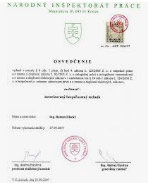 certifikát bozp