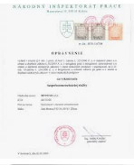 certifikát bozp